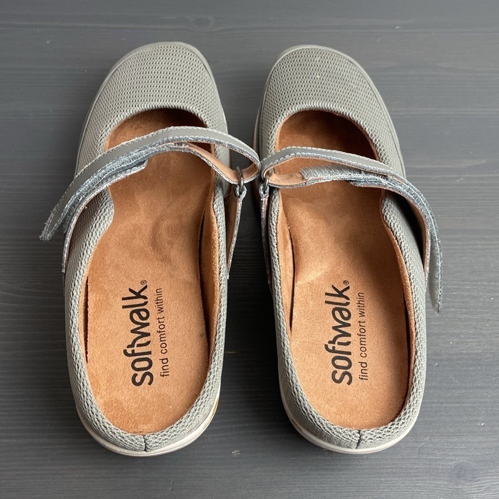 Softwalk Arcadia cushioned leather Mary Jane clogs size 9N - Picture 3 of 10